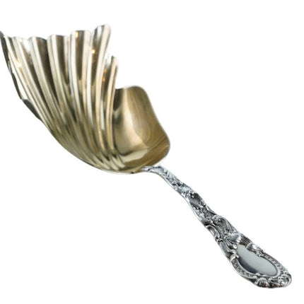 1890's Durgin Louis XV Sterling Cracker scoop with gold wash bowl - Estate Fresh Austin