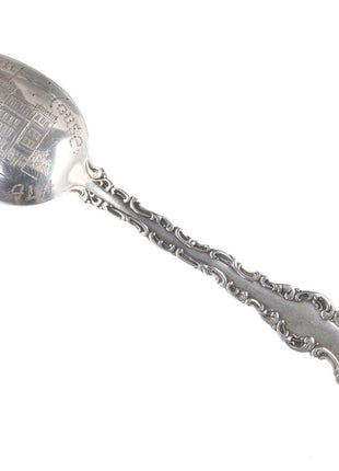 1890's Hand Engraved Hoffman House Bridgeport Alabama Sterling souvenir spoon - Estate Fresh Austin