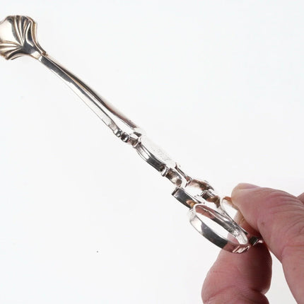 18th Century Armorial silver Sugar Nips - Estate Fresh Austin