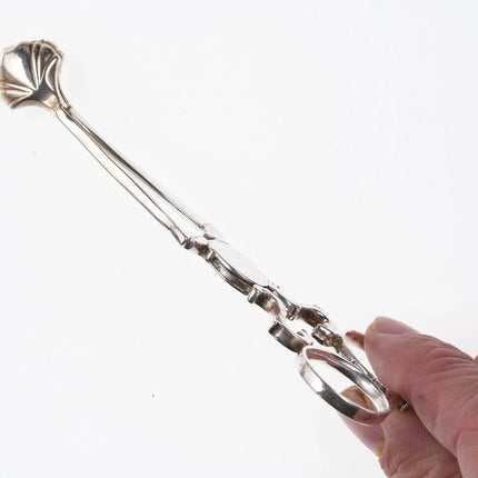 18th Century Armorial silver Sugar Nips - Estate Fresh Austin