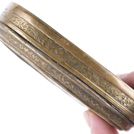 18th Century Brass Engraved Snuff/Tobacco box - Estate Fresh Austin