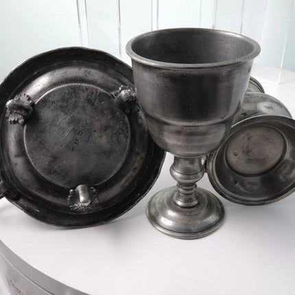 18th century Pewter Reproduction Lot Antique - Estate Fresh Austin