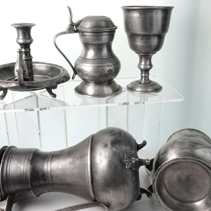 18th century Pewter Reproduction Lot Antique - Estate Fresh Austin