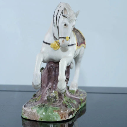 18th Century Rudolstadt Volkstedt Napoleonic Horse figure - Estate Fresh Austin