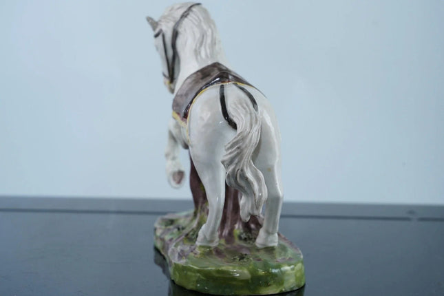 18th Century Rudolstadt Volkstedt Napoleonic Horse figure - Estate Fresh Austin