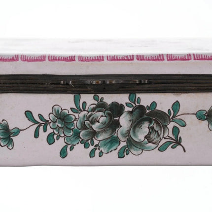 18th Century Sceaux French faience box - Estate Fresh Austin