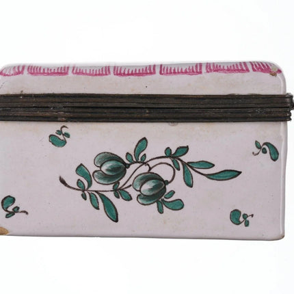 18th Century Sceaux French faience box - Estate Fresh Austin