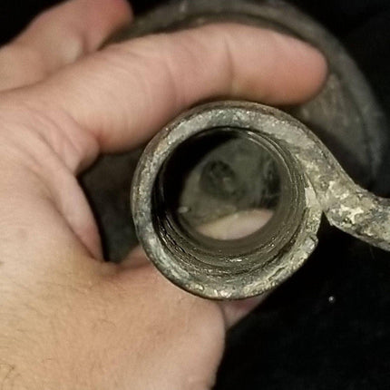 18th Century Spiraled Iron Candlestick and a 1700's Iron Wall Candle Spike - Estate Fresh Austin