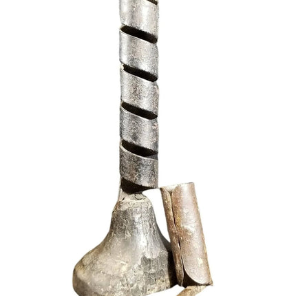18th Century Spiraled Iron Candlestick and a 1700's Iron Wall Candle Spike - Estate Fresh Austin