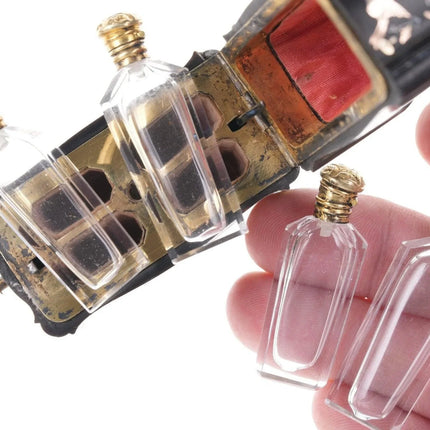 18th/19th century 9ct gold /sterling inlaid Tortoise Shell Etui Traveling perfum - Estate Fresh Austin