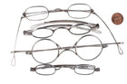18th/19th Century collection coin silver slide temple eyeglasses - Estate Fresh Austin