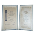 1903 Silk Menus from Trenton Country Club and 1908 Auditorium Annex - Estate Fresh Austin