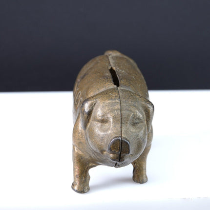 1910's Decker's Iowana Cast Iron Pig Still Bank - Estate Fresh Austin