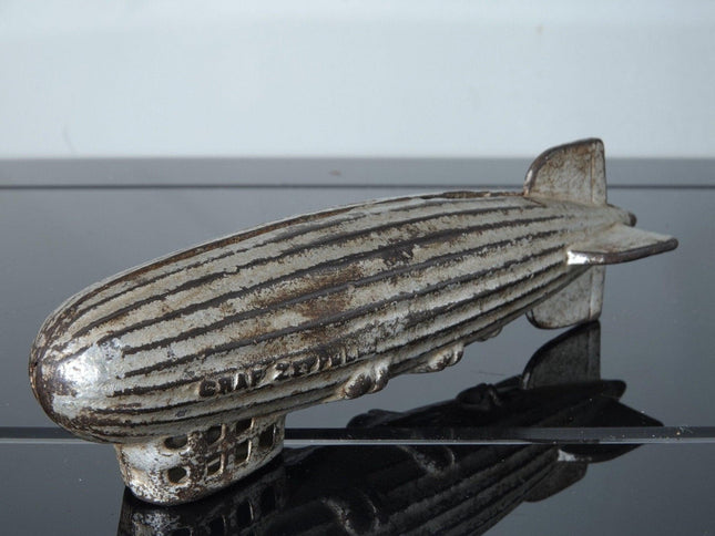 1920's AC Williams Graf Zeppelin Cast Iron Bank - Estate Fresh Austin