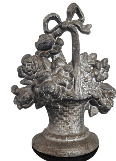 1920's Antique Flower Basket Doorstop - Estate Fresh Austin