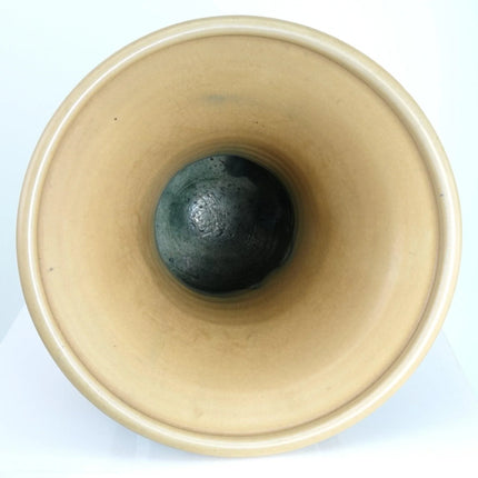 1920's Awaji Japanese Deco Art Pottery Vase Tubelined Squeezbag Decoration in th - Estate Fresh Austin