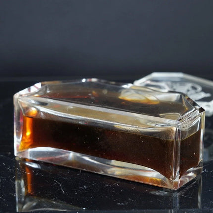 1920's Bohemian Hoffman Intaglio Perfume bottle with stopper - Estate Fresh Austin