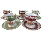 1920's Demitasse Turkish Coffee Cup and Saucer Set of 5 Rudolph Wachter Bavaria - Estate Fresh Austin