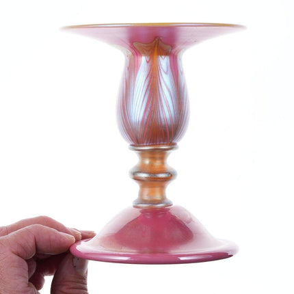 1920's Durand Art Glass Candlestick - Estate Fresh Austin