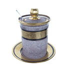 1920's Heisey Marmalade and Underplate with rare Marbleized satin treatment and - Estate Fresh Austin