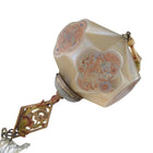 1920's Lightolier Pendant Light W/ Iridescent Uranium Glass Painted Shade Lamp - Estate Fresh Austin