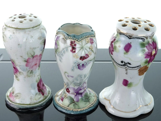 1920's Nippon Hatpin Holder Japanese Moriage Collection - Estate Fresh Austin