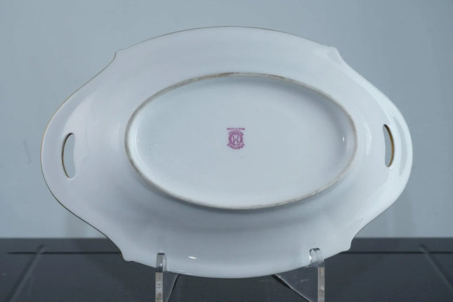 1920's Noritake Art Deco heavily gilt oval bowl - Estate Fresh Austin