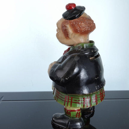 1920's Scotsman Nodder Mechanical Bank cold painted Aluminum - Estate Fresh Austin