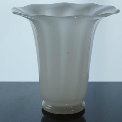 1920's Steuben Alabaster Lamp Shade Vase Flared - Estate Fresh Austin