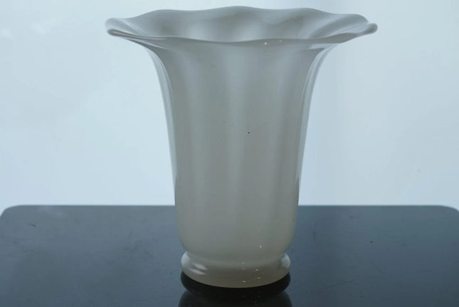 1920's Steuben Alabaster Lamp Shade Vase Flared - Estate Fresh Austin