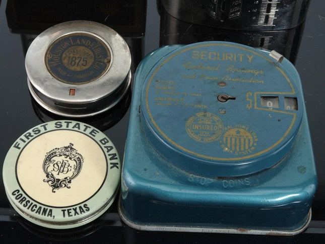 1920's Texas Promotional Coin Banks - Estate Fresh Austin