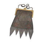 1920's Whiting and davis Art Deco Mesh Handbag with gold Gilt Frame - Estate Fresh Austin