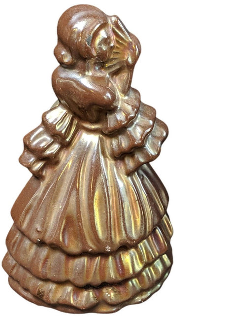 1930's Art Deco Lustre Enamel Finish Cast Iron Woman Fireplace Brush Holder - Estate Fresh Austin