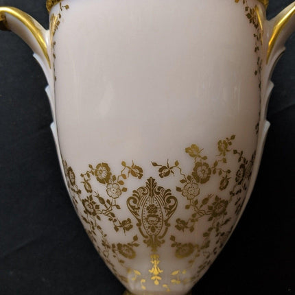 1930's Cambridge Crown Tuscan Rose Point Lamp - Estate Fresh Austin