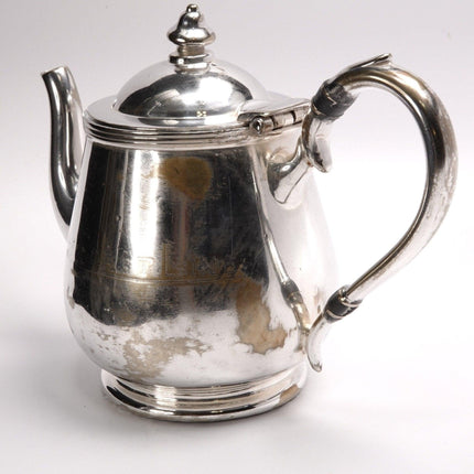 1930's Gulf Coast Lines Silverplate Railroad Silver Teapot Rogers - Estate Fresh Austin