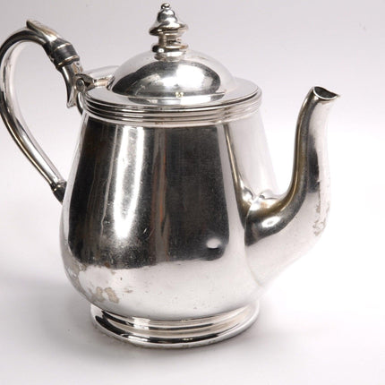 1930's Gulf Coast Lines Silverplate Railroad Silver Teapot Rogers - Estate Fresh Austin