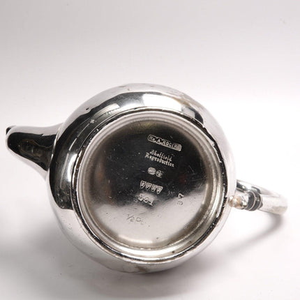 1930's Gulf Coast Lines Silverplate Railroad Silver Teapot Rogers - Estate Fresh Austin