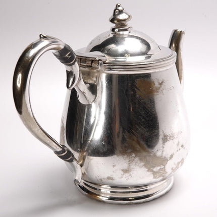 1930's Gulf Coast Lines Silverplate Railroad Silver Teapot Rogers - Estate Fresh Austin