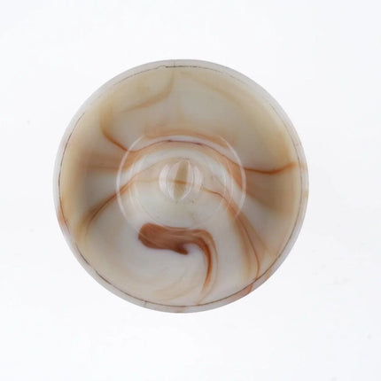 1930's Pickwick 5th Ave New York Mexicali Powder Jar by Akro Agate - Estate Fresh Austin