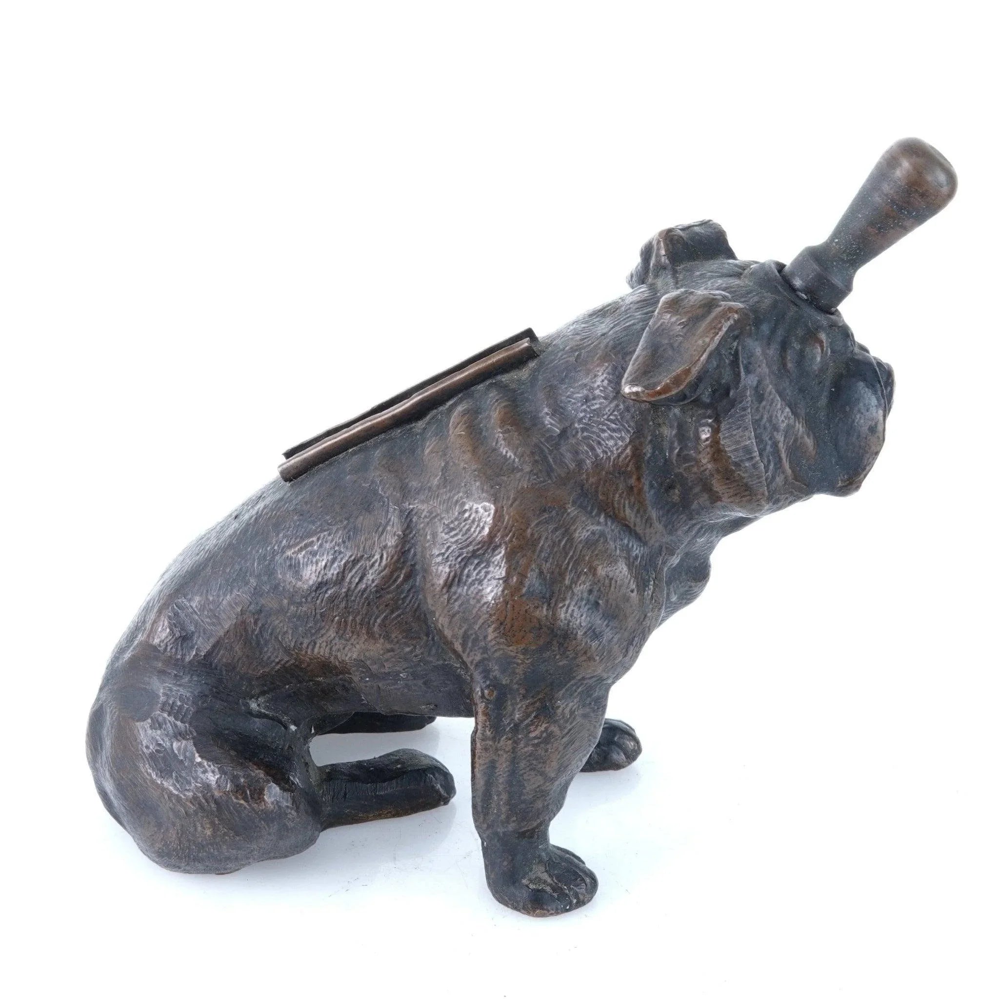 1930's Ronson Art Metal Works English Bulldog Table Lighter 1930's Ronson Art Metal Works English Bulldog Table Lighter