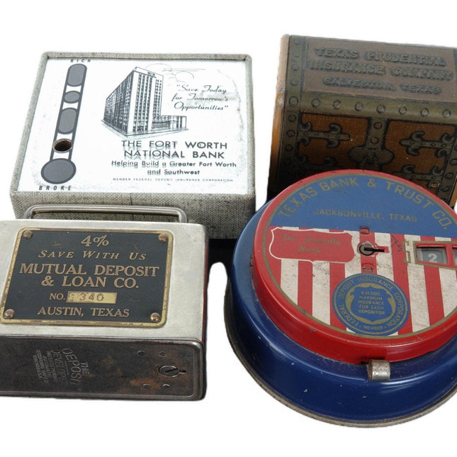 1930's Texas Promotional Coin Banks - Estate Fresh Austin