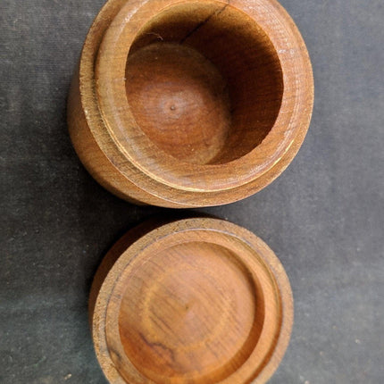 1937 Coronation George VI and Queen Elizabeth Wood Sewing Needle Case Trinket Bo - Estate Fresh Austin