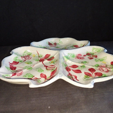 1940's Blue Ridge China Hand Painted Porcelain Southern Potteries 12" Snack Tray - Estate Fresh Austin