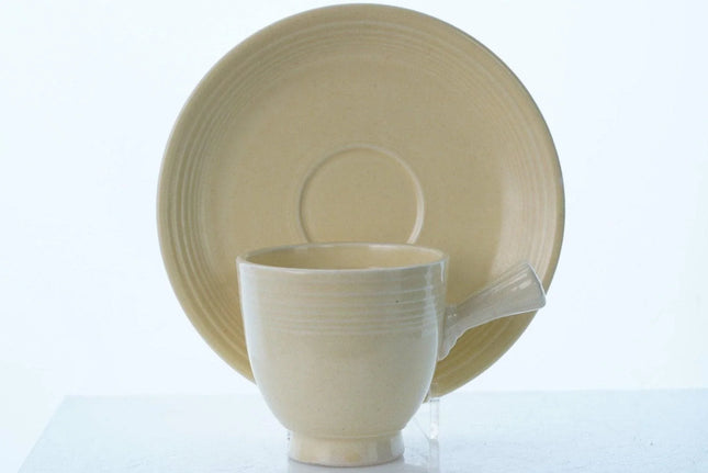 1940's Fiesta Ivory Demitasse Cup and Saucer (Multiple Available) - Estate Fresh Austin