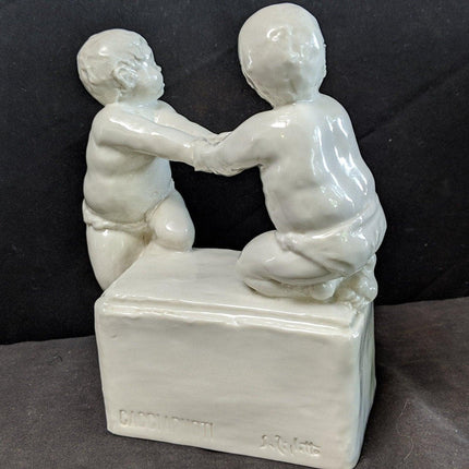 1940's Guido Cacciapuoti Blanc De Chine Italian Porcelain Artist (1892-1953) Ar - Estate Fresh Austin