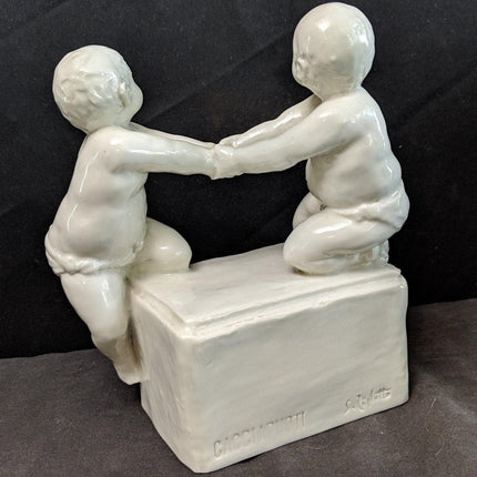 1940's Guido Cacciapuoti Blanc De Chine Italian Porcelain Artist (1892-1953) Ar - Estate Fresh Austin
