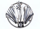 1940's Hobe Sterling Modernist brooch with flowers pin - Estate Fresh Austin