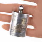 1940's Japanese 950 silver gold overlay perfume bottle - Estate Fresh Austin