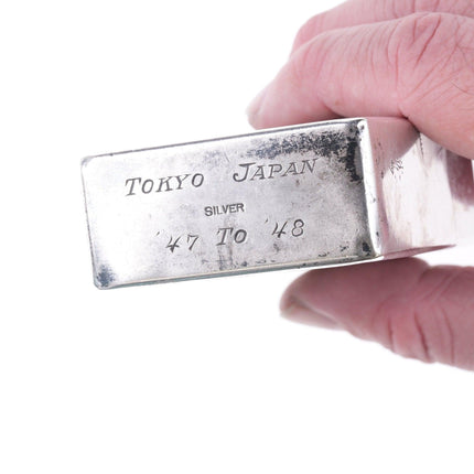 1940's Japanese Hand Engraved 950 Silver Occupied Troops case - Estate Fresh Austin