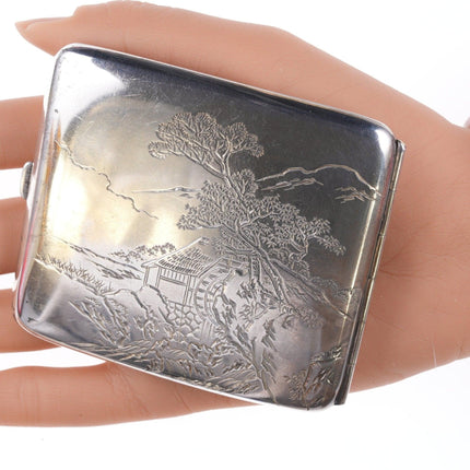 1940's Japanese Yamazaki Shoten [山崎商店] (1893 ~ 1990) Fine silver case - Estate Fresh Austin